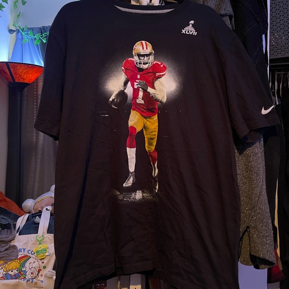 Mens Nike Colin Kaepernick Super Bowl XLVII T-Shirt - Picture 1 of 8